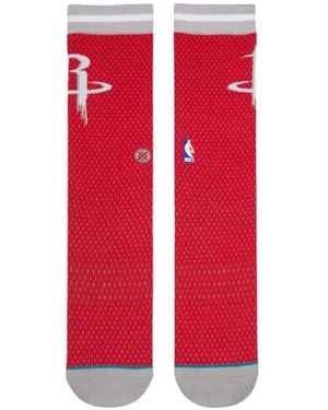 Stance Houston Rockets Logo-Detail Socks - Red
