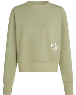 KARL LAGERFELD Logo-Print Sweatshirt - Green