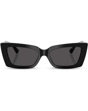 Jimmy Choo Logo-Plaque Sunglasses - Black