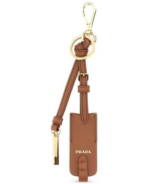 Prada Schlüsselanhänger Mit Logo-Detail - Mehrfarbig