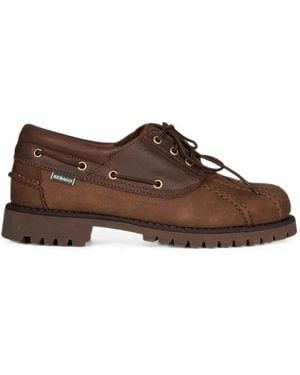 Sebago Tucker Leather Boat Shoes - Brown