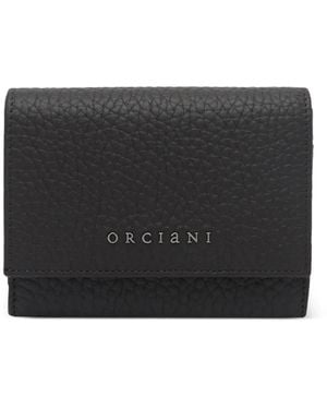 Orciani Grained Leather Wallet - Black