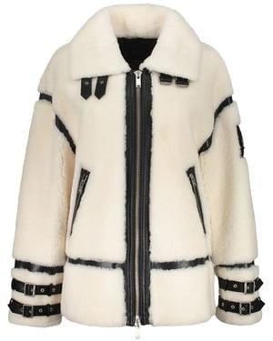 Moose Knuckles Faux Fur & Shearling Jackets - Natural