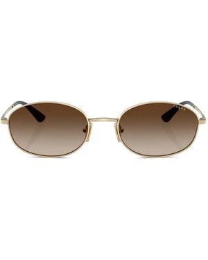 Vogue Eyewear Zonnebril Met Ovalen Montuur - Bruin