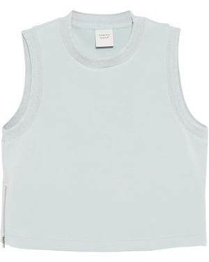 Varley Shea Cropped-Tanktop - Blau