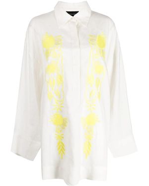 Cynthia Rowley Chemisier A Fiori - Giallo
