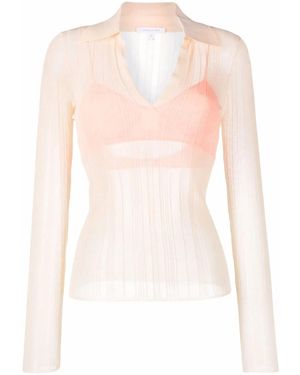 Patrizia Pepe Polo De Canalé Semitranslúcido - Multicolor