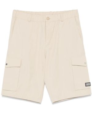 Karl Lagerfeld Shorts mit Logo-Schild - Natur