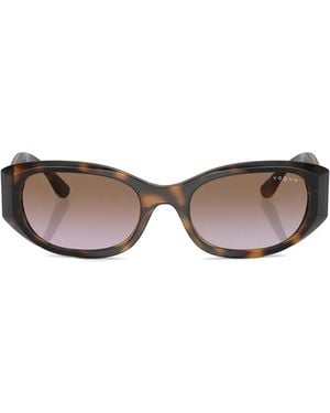 Vogue Eyewear Vo5525S Floral Geometric-Frame Sunglasses - Brown