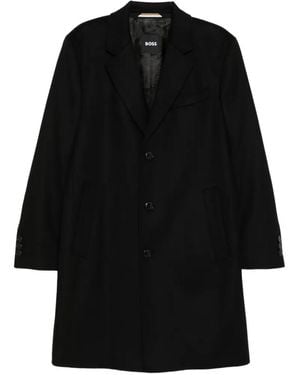 BOSS Cappotto Monopetto - Nero