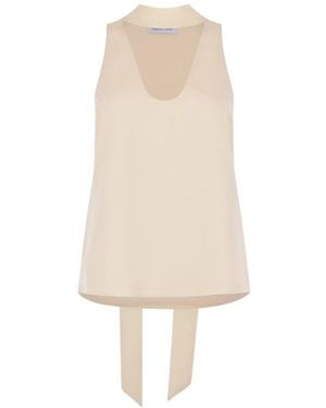 Raquel Diniz Tie-Neck Blouse - White