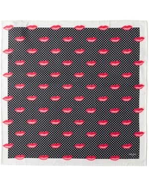 Prada Schal Mit Print - Schwarz