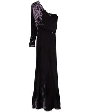 Zimmermann Abendkleid mit Illustration - Schwarz