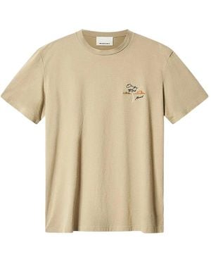 Isabel Marant Honore Chest-Embroidery T-Shirt - Natural