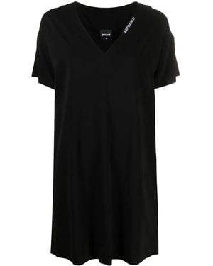Just Cavalli V-Neck Dress - Black