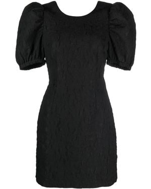 Baum und Pferdgarten Puff-Sleeve Minidress - Black