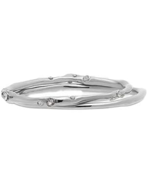Dries Van Noten Conjunto Con Brazalete Con Detalles De Cristal - Blanco