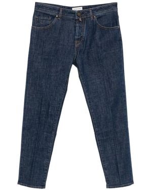 Jacob Cohen Scott Slim-Fit Cropped Jeans - Blue