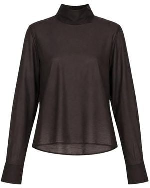 Club21 Collection Violette High-Neck Shirt - Black