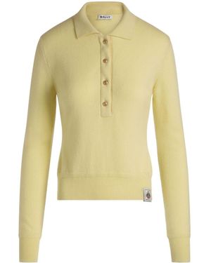 Bally Cashmere Polo Shirt - Yellow