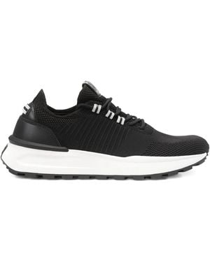Marc O' Polo Sneakers Met Mesh Vlak - Zwart