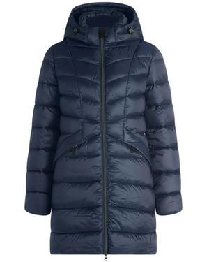 Betty Barclay Quilted Hooded Jacket - Blue