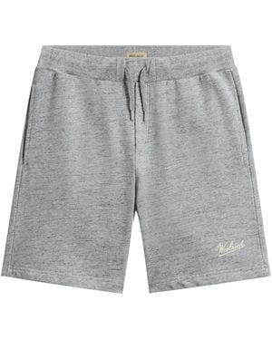 Woolrich Shorts mit Logo-Print - Grau