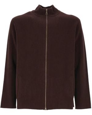 Oliver Lattughi Cardigan Mit Reißverschluss - Braun