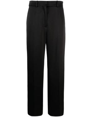 Lanvin Satin-finish Straight-leg Pants - Black