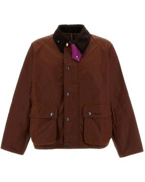 Barbour Paul Smith Loves Key Transport Waxed-Cotton Jacket - Brown