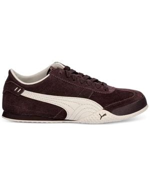 PUMA Bella Suede Logo-Patch Sneakers - Brown