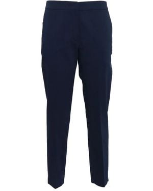 Clips Elastic-Waist Pants - Blue