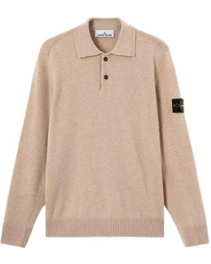 Stone Island 5100018 Light Rws Geelong Wool Sweater - Natural
