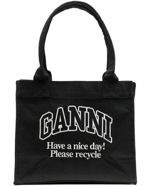 Ganni Easy ハンドバッグ - ブラック
