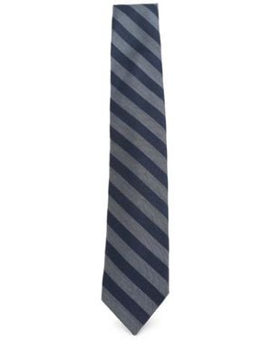 Barba Napoli Striped Tie - Blue