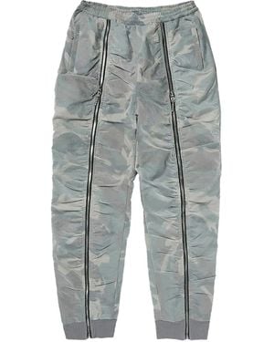 THUG CLUB Zip-Detail Straight-Leg Pants - Grey