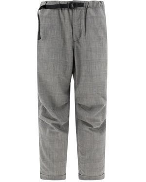 Mountain Research Prince-Of-Wales Pattern Pants - Grey