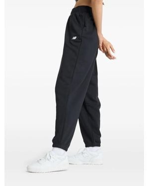 New Balance Logo-Detail Joggers - Blue