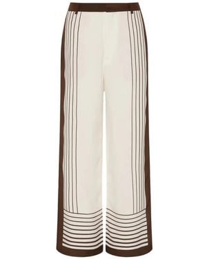 SIR. Striped-Detail Trousers - Natural