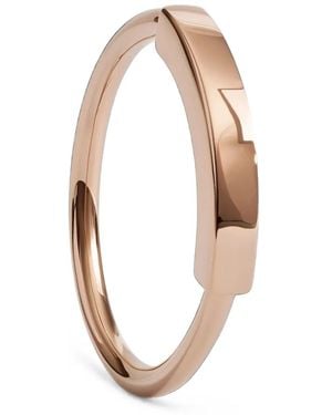 Monica Vinader Anello Mv Linear - Bianco