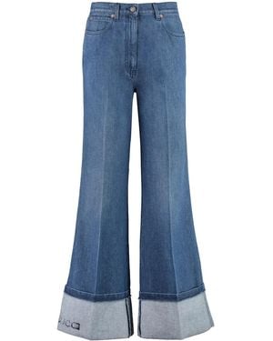 Gucci ハイライズ ワイドジーンズ - ブルー