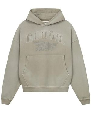 ROUGH Kapuzenpullover Mit Logo-Grafik - Grau