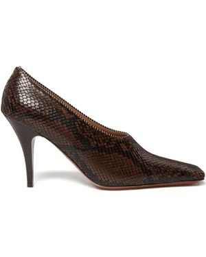 Stella McCartney Escarpins À Bout Carré - Marron