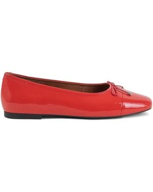 Vagabond Shoemakers Jolin Patent-Leather Ballet Flats - Red