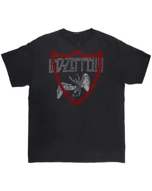 HTC Graphic-Print Cotton T-Shirt - Black