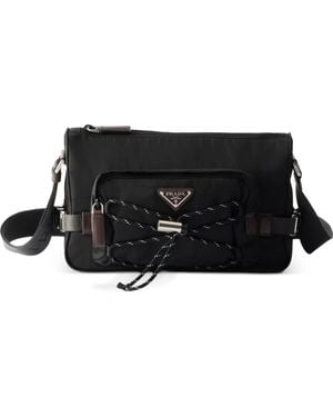 Prada スピードロック リナイロン ショルダーバッグ - ブラック