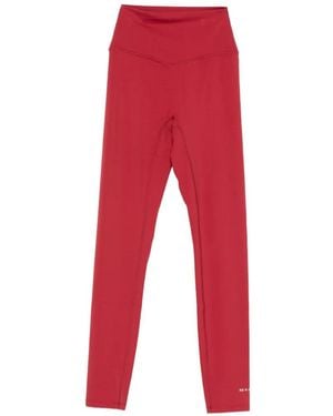 P.E Nation Logo-Print Leggings - Red