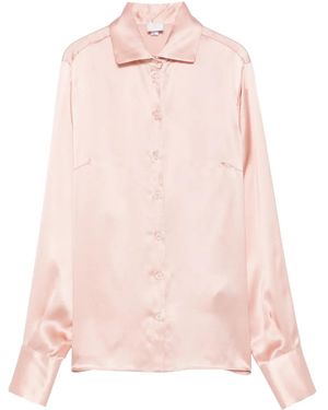Eleventy Buttoned Long-Sleeves Shirt - Pink