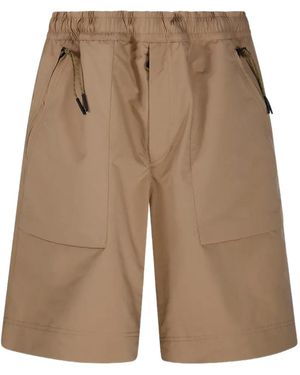 Moncler Shorts Mit Aufgesetzten Taschen - Natur