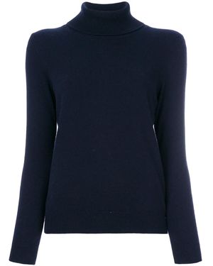 N.Peal Cashmere Rollkragenpullover Aus Kaschmir - Blau